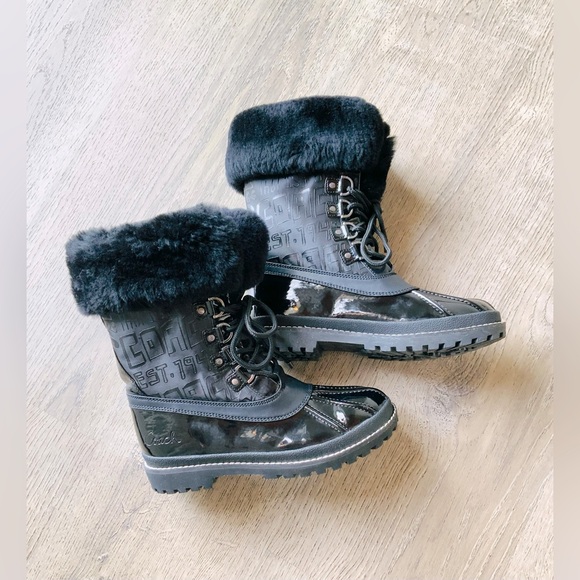 Coach Nordstrom Rack Black Winter Boots 7.5B - Picture 1 of 12